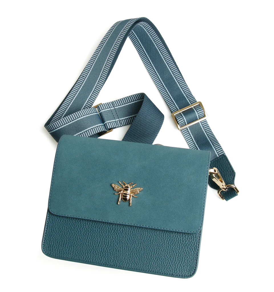 Alice Wheeler Teal Highbury Cross Body Bag