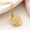 POM Faux Gold Teardrop Crystal Star Necklace