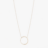 Miramira Circle Pendant Stainless Steel Necklace