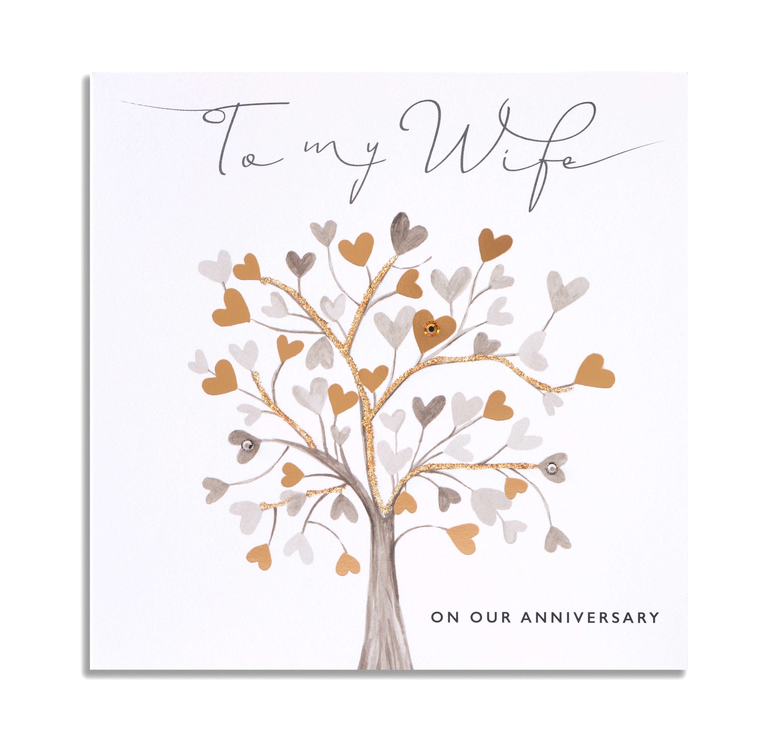 So Golden Wife Anniversary Card