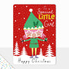 Goodies Special Little Girl Christmas Card