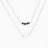 Miramira Double Layer Star Stainless Steel Necklace