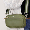 POM Dark Khaki Vegan Leather Small Camera Bag