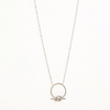 Miramira Silver Circle Knot Necklace