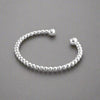 Sterling Silver Beaded Baby Bangle