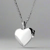 Sterling Silver Small Heart Locket Necklace