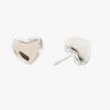 Miramira Simple Heart Stainless Steel Stud Earrings