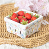 Spring Floral Ceramic Berry Basket