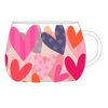 Belly Button Big Hearts Glass Mug