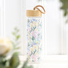 Floral Ditsy Glass Water Bottle