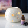 White Star Iridescent Wax & Oil Burner