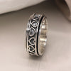 POM Sterling Silver Multi Heart Spinning Ring