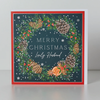 Belly Button Orange Wreath Husband Christmas Card