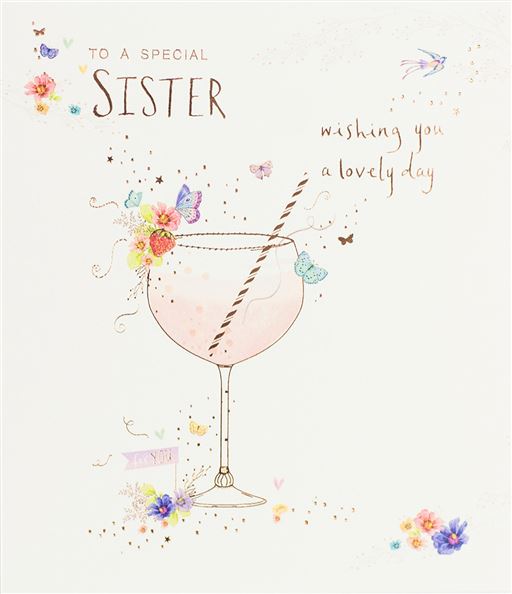 Lemon Sorbet Special Sister Birthday Card