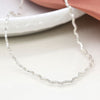 POM Silver Plated Wave Chain Necklace