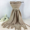 Beige Sparkle Blanket Scarf