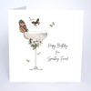 Moonlight & Martinis Sparkling Friend Birthday Card