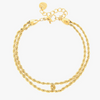 Miramira Gold Double Layer Twist Bracelet