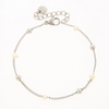 Miramira Silver Simple Pearl & Ball Bracelet