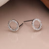 POM Sparkle Circle Stud Earrings