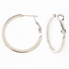 Miramira Angled Stainless Steel Hoop Earrings