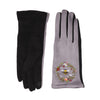 Zelly Grey & Black Bee Gloves