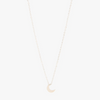 Miramira Moon Pendant Stainless Steel Necklace