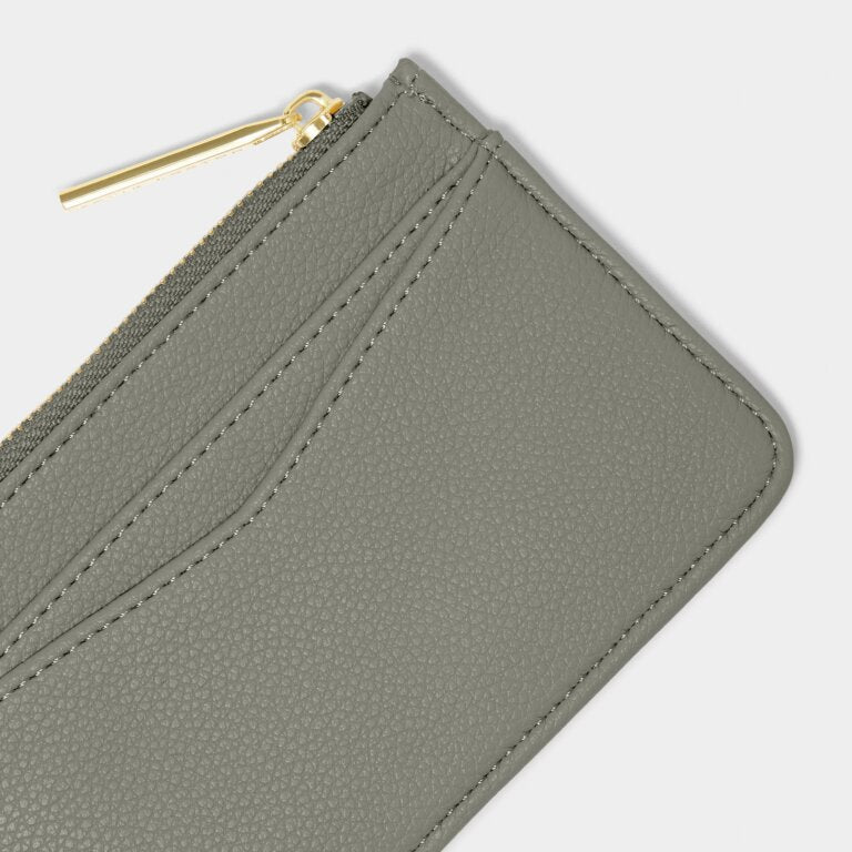 Katie Loxton Hana Coin And Card Holder in Graphite Green