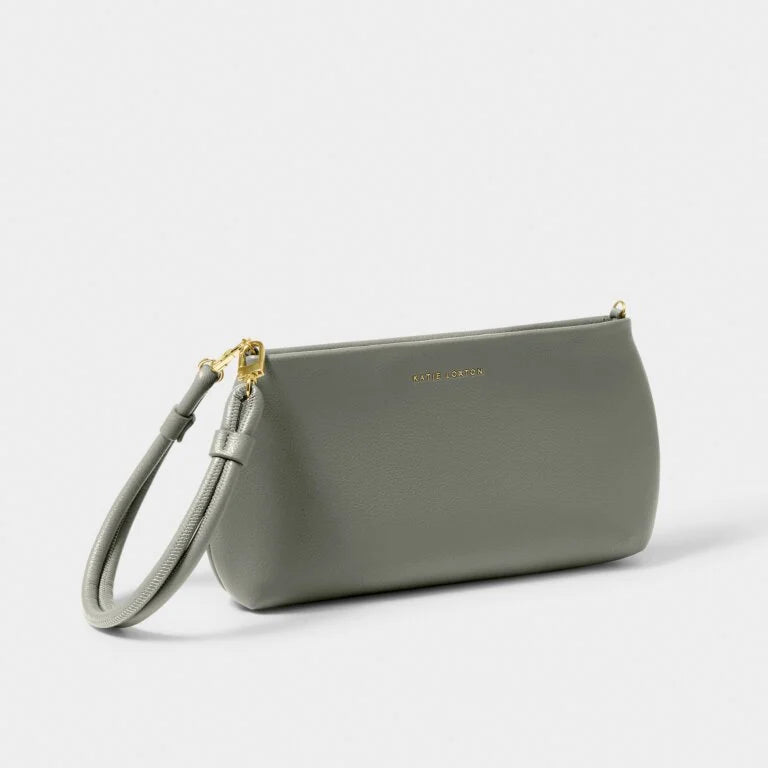 Katie Loxton Asha Wristlet in Graphite Green