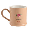 Love Life Embossed Mug - Nan