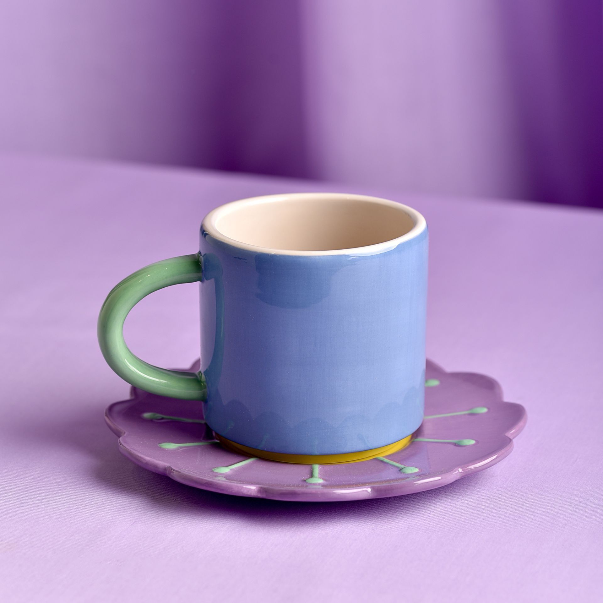 Raspberry Blossom Mug & Coaster Set