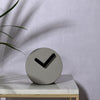 Interval Round Cement Mantel Clock