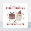 Holly Jolly Santa Merry Christmas Card