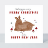 Holly Jolly Deer Merry Christmas Card