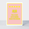 Not Too Bright Five Star Mum Card