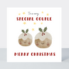 Holly Jolly Special Couple Pudding Christmas Card