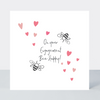 Sweet Little Words Bee Engagement Card