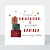 Holly Jolly Daughter and Family Christmas Card