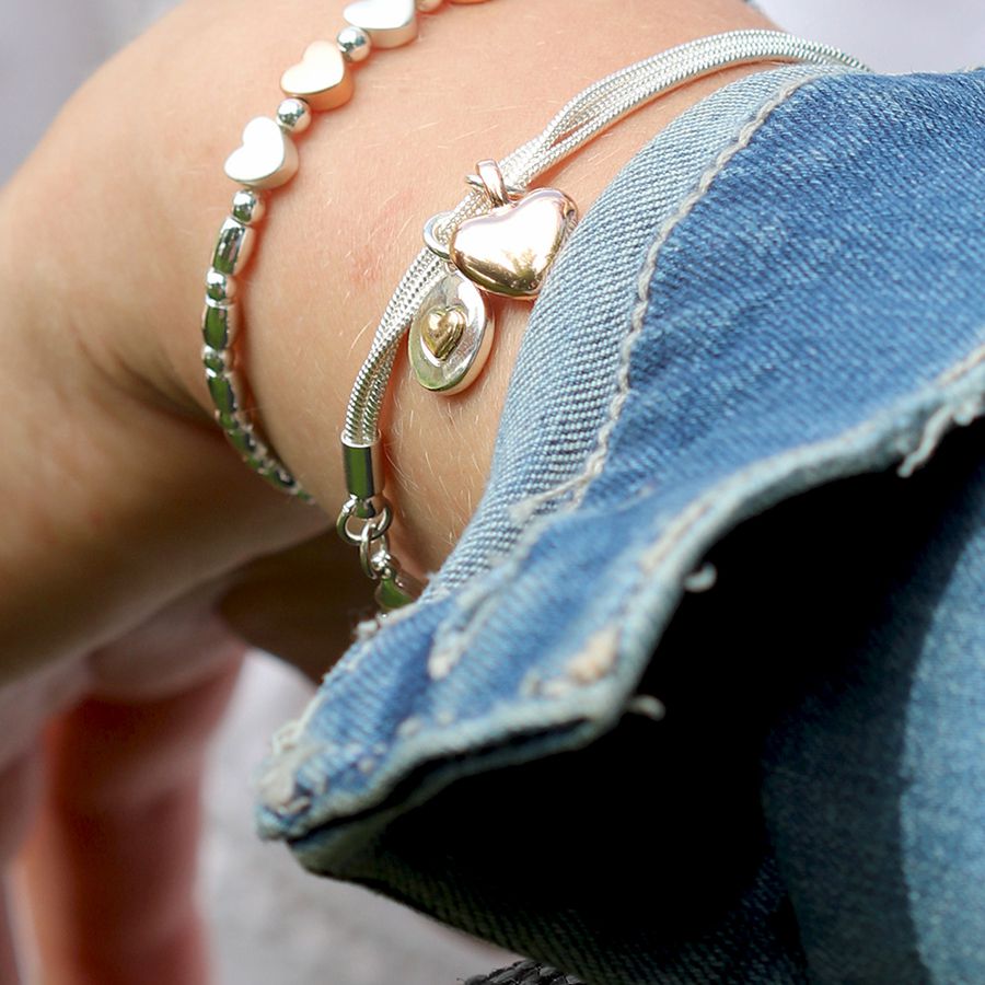 Silver on sale strand bracelet