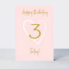 Wonderful You Age 3 Card - Foil