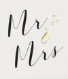 Orchid Mr & Mrs Wedding Card