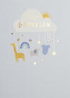 First Chapter New Grandson Arrival Card