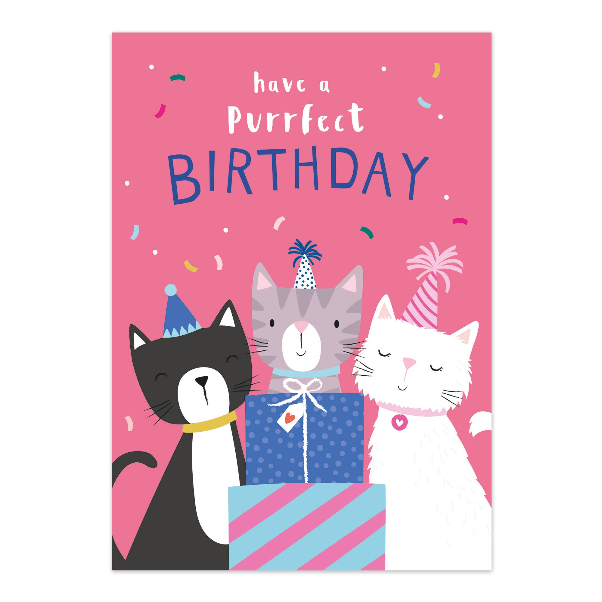 Klara Hawkins - Purrfect Birthday Card | Party Cats Card