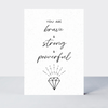 Touchstone You are Brave & Strong & Powerful Card