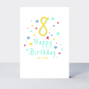 Super Stars Age 8 Birthday Card