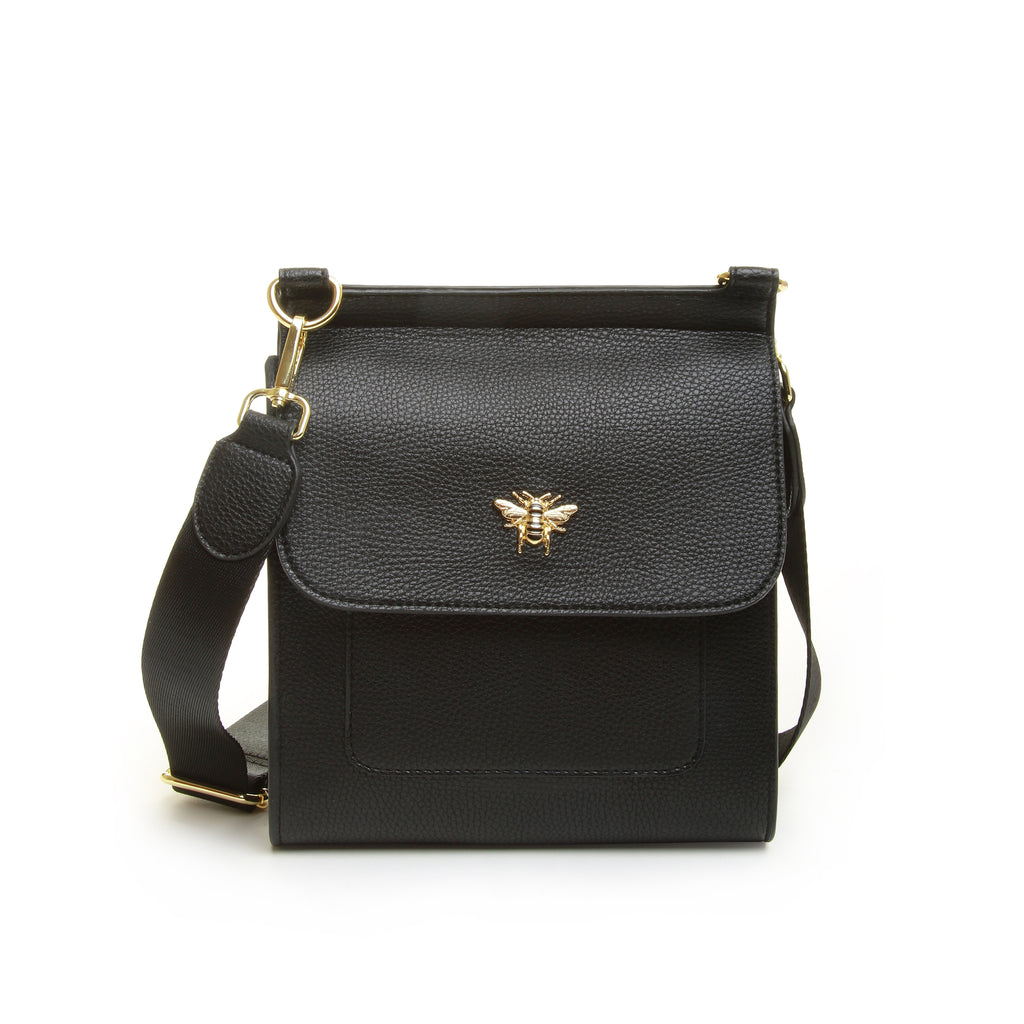 Alice Wheeler Bloomsbury Black Cross Body Bag