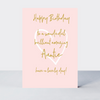 Wonderful You Auntie Birthday Card - Foil