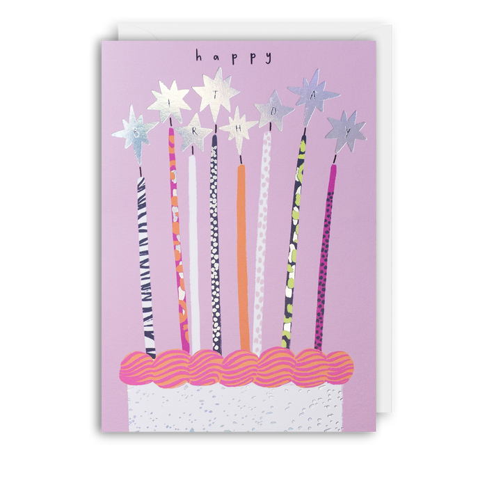 Limoncello Happy Birthday Candles Card