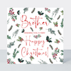 Evergreen Brother Happy Christmas Card