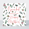 Evergreen Grandad Happy Christmas Card